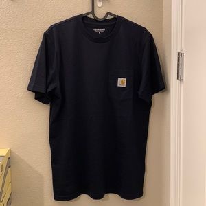 Carhartt WIP Pocket Tee Small (Navy). Like New.